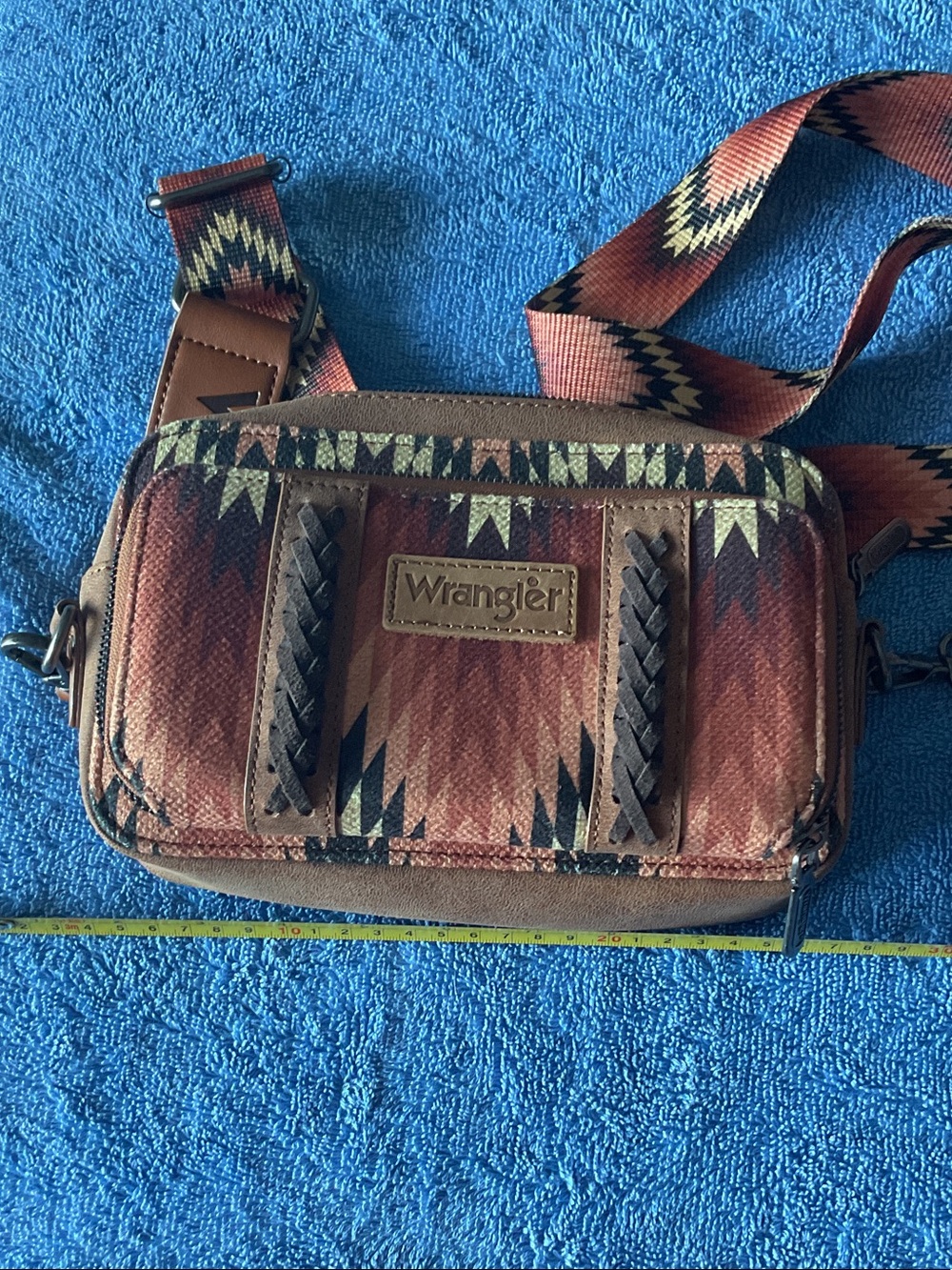 Wrangler Women’s Brown Patterned Crossbody Bag